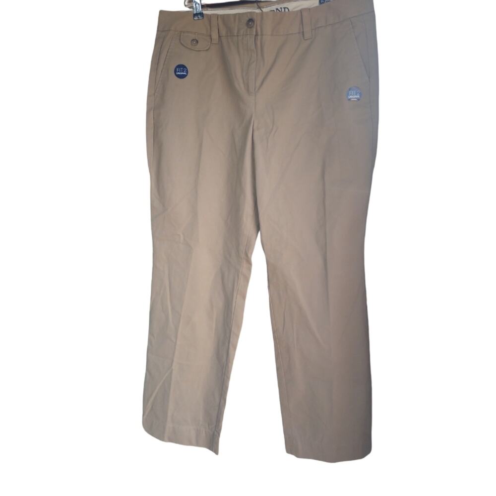 Lands'End straight leg khakis trouser pants Size 16